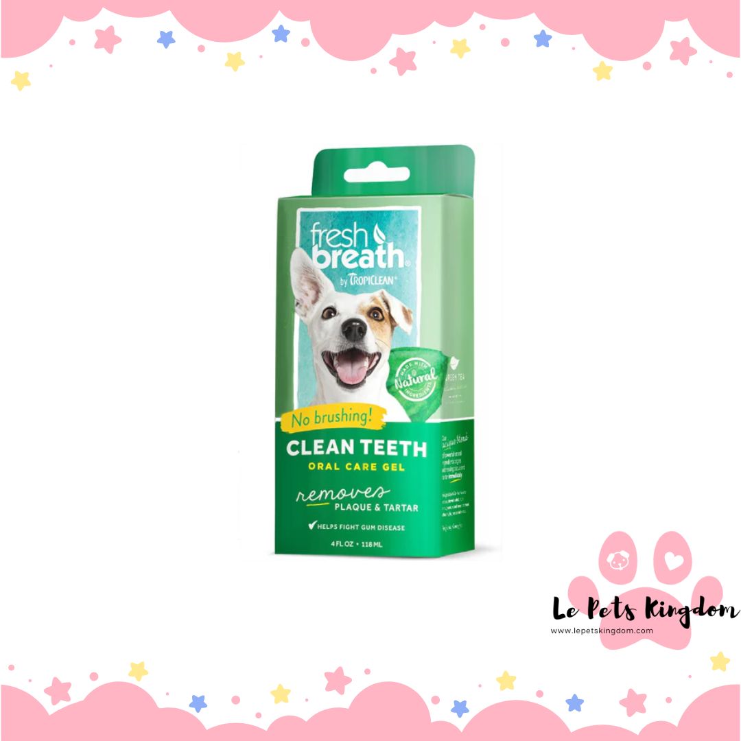 Tropiclean Fresh Breath Clean Teeth Oral Care Gel For Dogs Le Pets