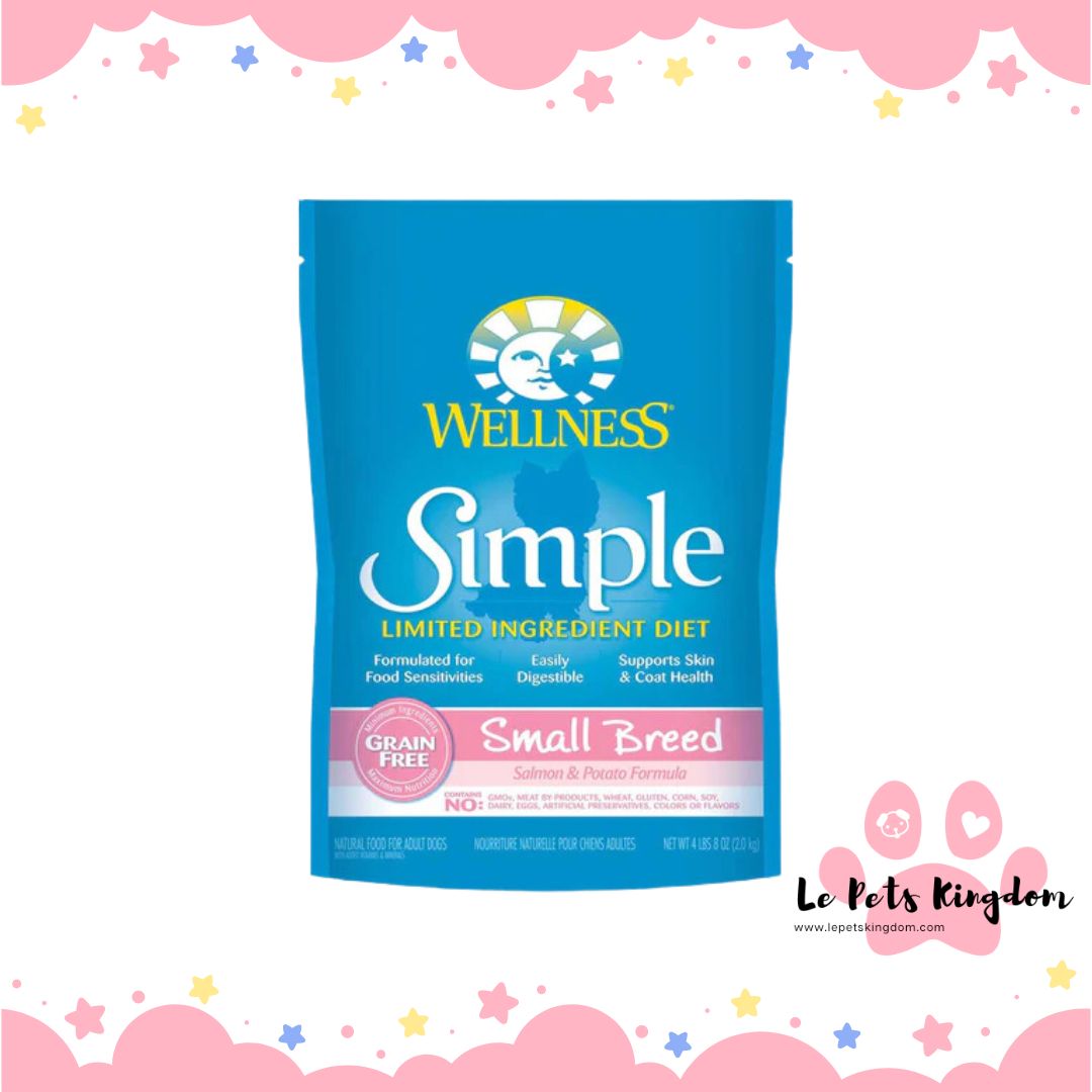 Wellness Simple Grain-Free Small Breed Salmon & Potato Adult Dry Dog Food 4lb