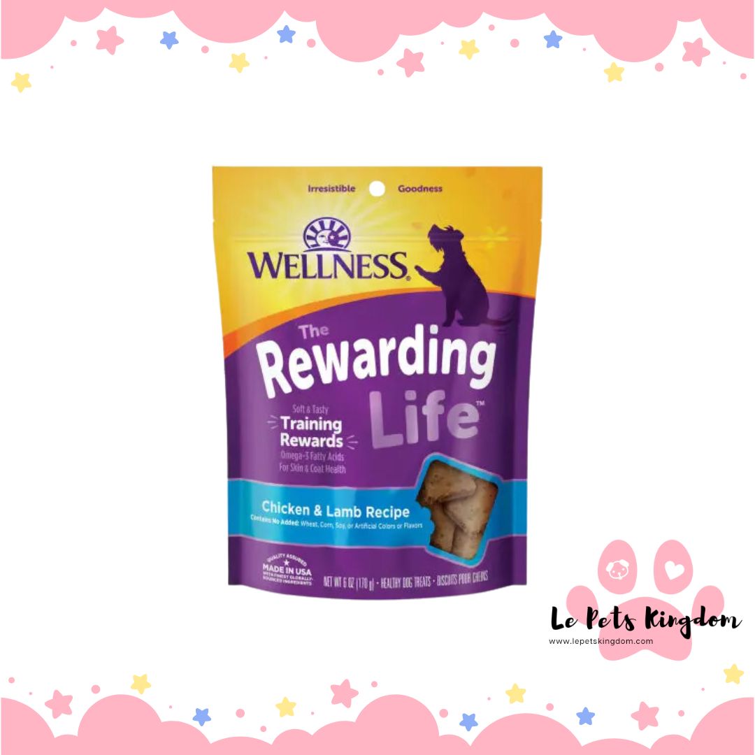 Wellness Rewarding Life (Wellbites) Chicken & Lamb Grain Free Dog Treats 6oz