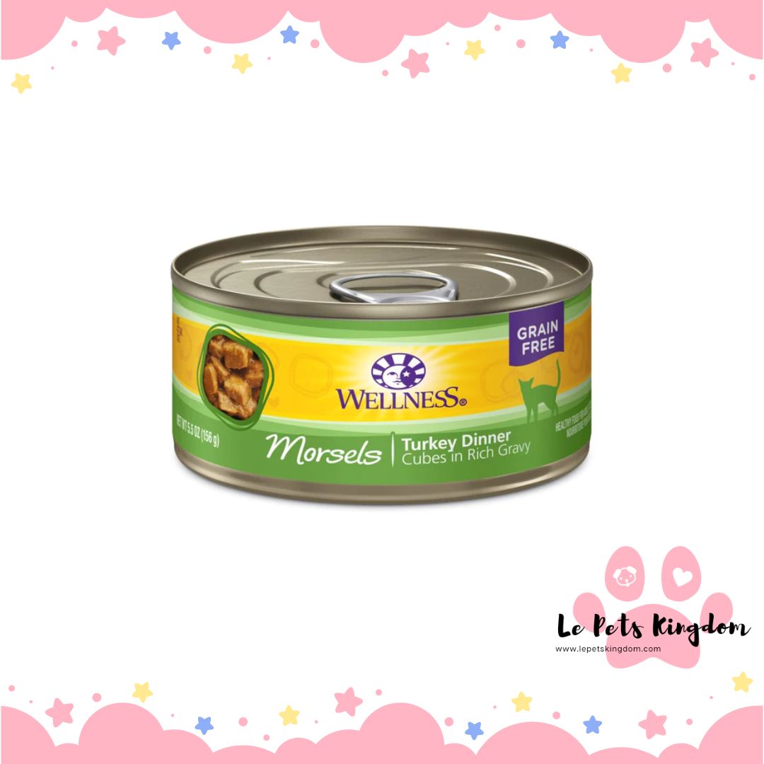 Wellness Complete Health Morsels Cubed Turkey Dinner Grain-Free Canned Cat Food 156g
