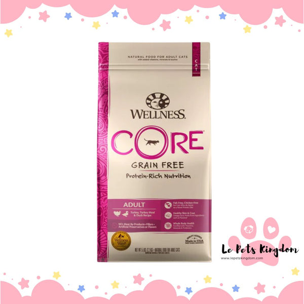 Wellness CORE Adult Turkey, Turkey Meal & Duck Grain-Free Dry Cat Food