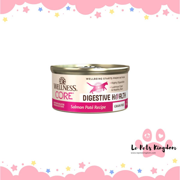 Wellness Core Digestive Health Salmon Pate Grain-Free Canned Cat Food 85g