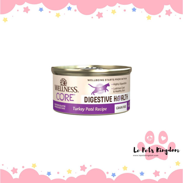 Wellness Core Digestive Health Turkey Pate Grain-Free Canned Cat Food 85g