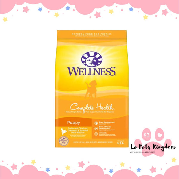 Wellness Complete Health Puppy Chicken, Oatmeal & Salmon Dry Dog Food