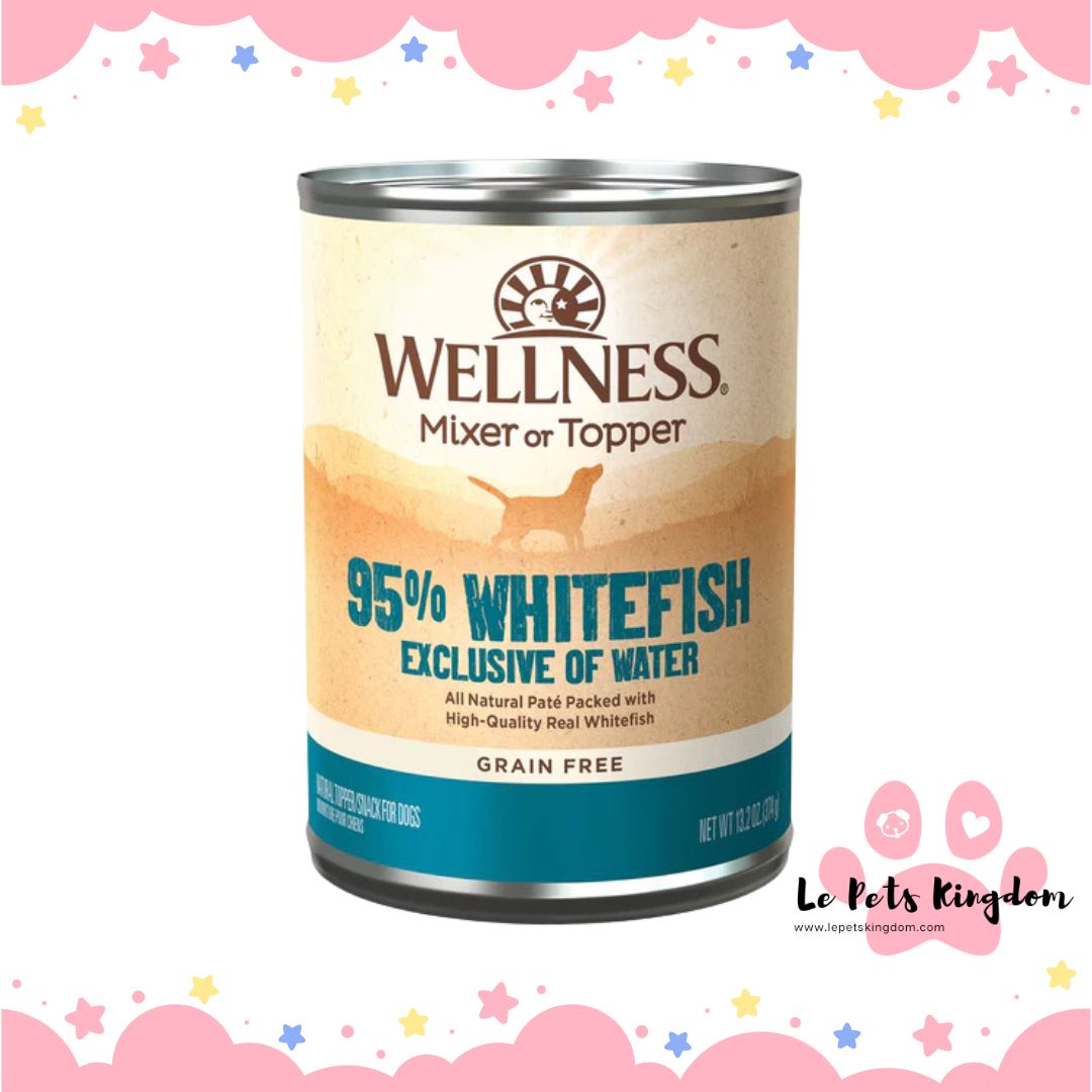 Wellness 95% Whitefish Grain-Free Canned Dog Food 374g