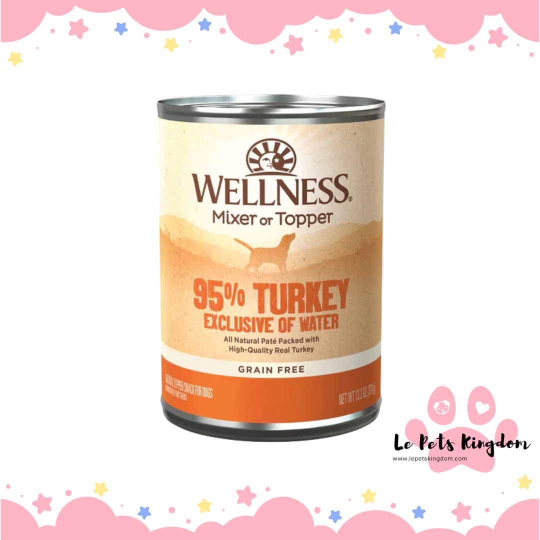 Wellness 95% Turkey Grain-Free Canned Dog Food 374g