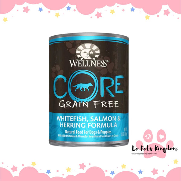 Wellness CORE Grain-Free Salmon, Whitefish & Herring Canned Dog Food 354g