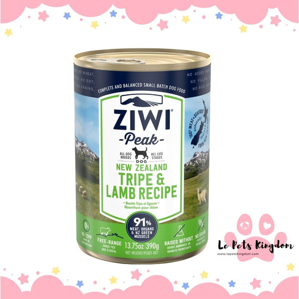 ZiwiPeak New Zealand  Canned Dog Food 390g - Tripe & Lamb