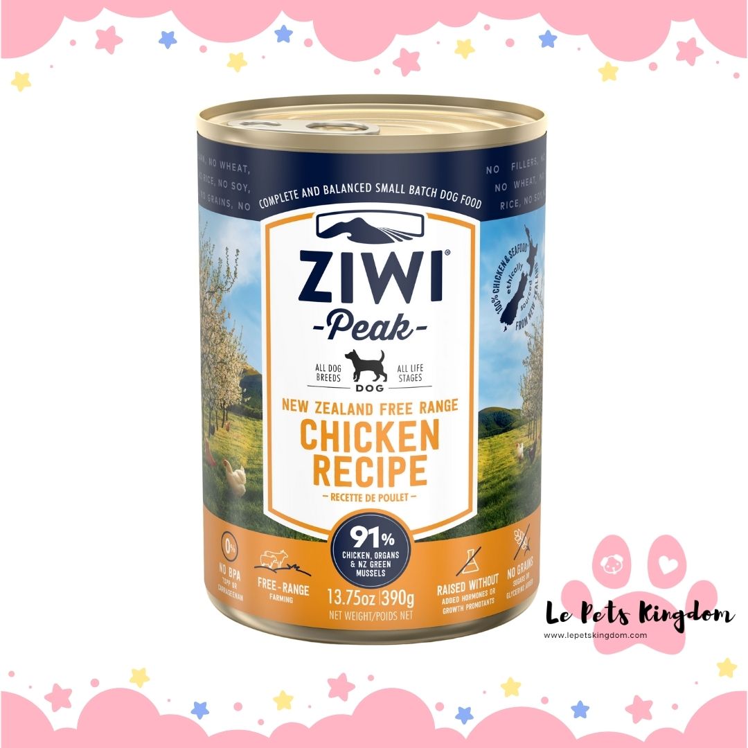 ZiwiPeak New Zealand Canned Dog Food 390g - Chicken