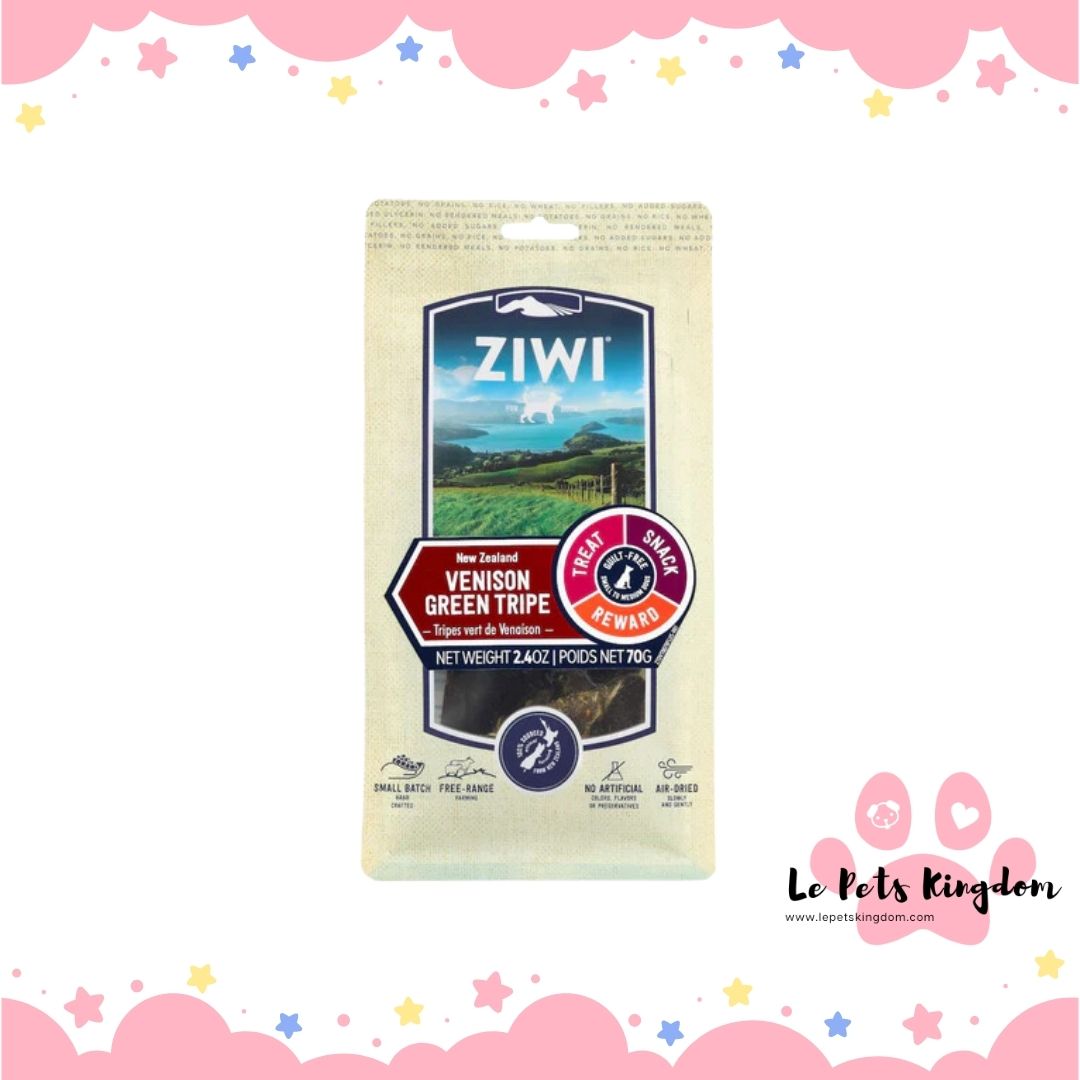 ZiwiPeak Venison Green Tripe Air-Dried Dog Treats 70g