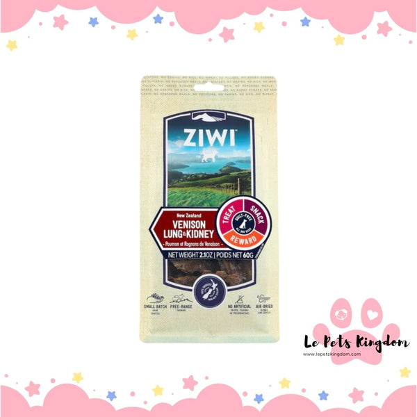 ZiwiPeak Venison Lung & Kidney Air-Dried Dog Treats 60g