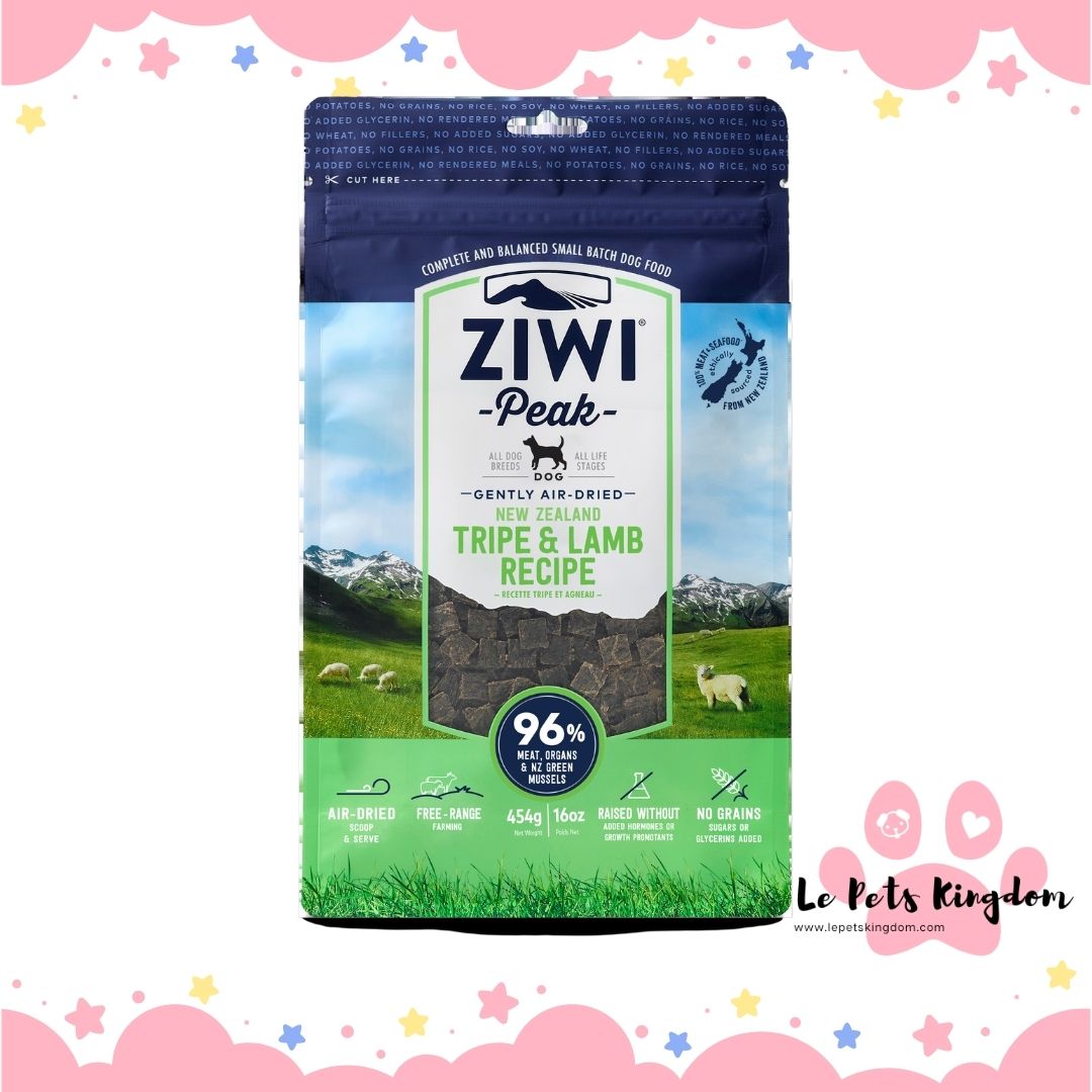 ZiwiPeak Gently Air-Dried Dog Food – Tripe & Lamb