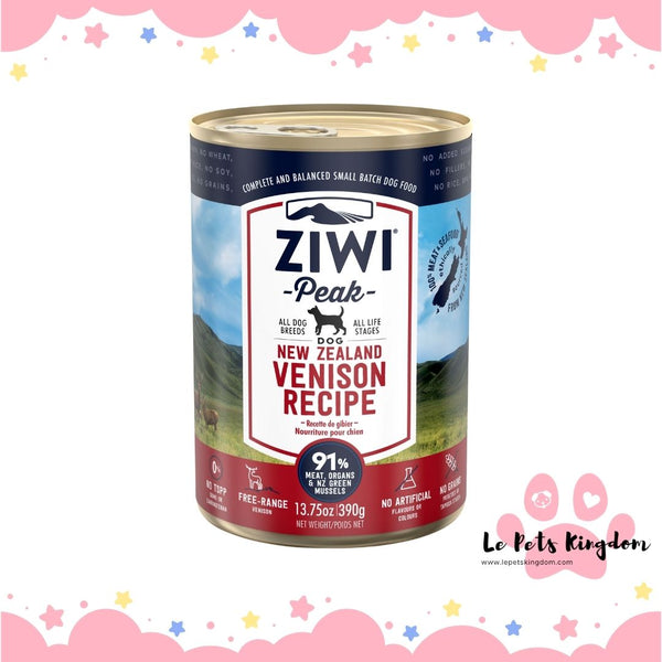 ZiwiPeak New Zealand   Canned Dog Food 390g - Venision