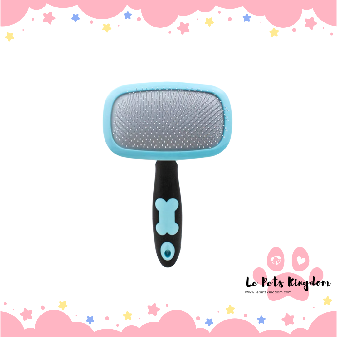 [HATELI] Wide Pin Brush with Handle (Blue)