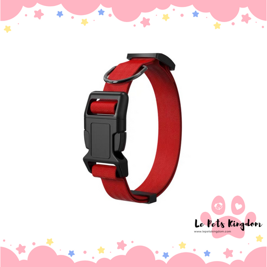 [SODOG] Adjustable Strap with Bucker Clip Neck Collar (Red)