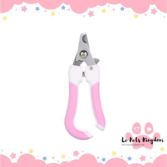 Dog Nail Clipper with Lock (Pink)