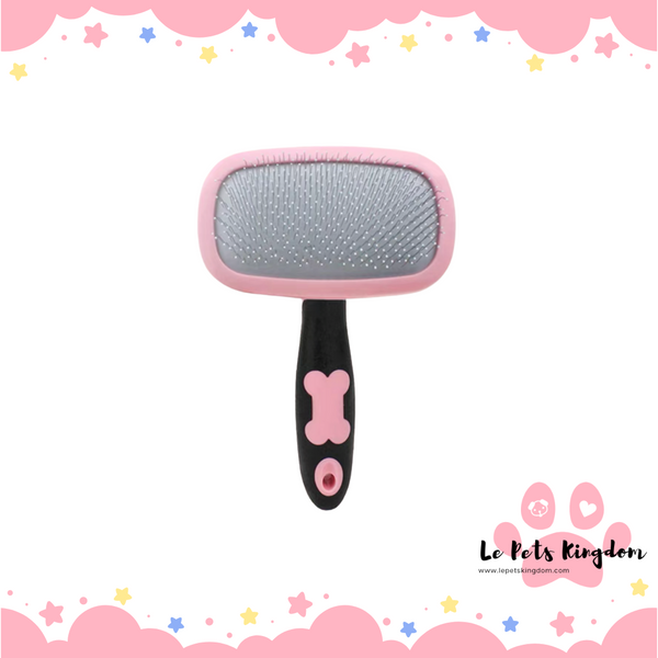 [HATELI] Wide Pin Brush with Handle (Pink)