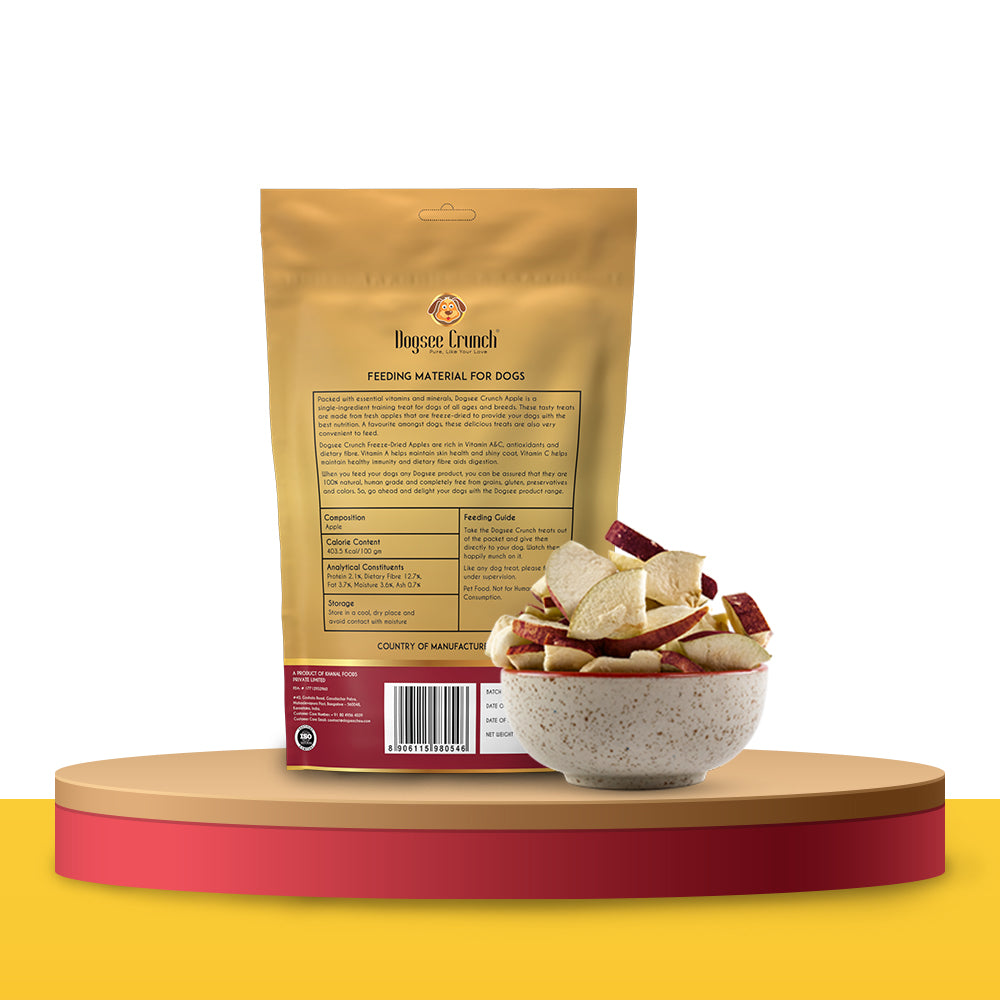 Dogsee Crunch Apple Freeze-Dried Dog Treats 10g