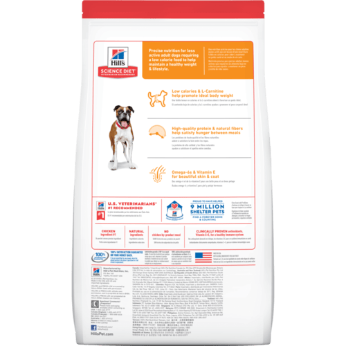 Hills Science Diet Adult Light Dry Dog Food 15kg