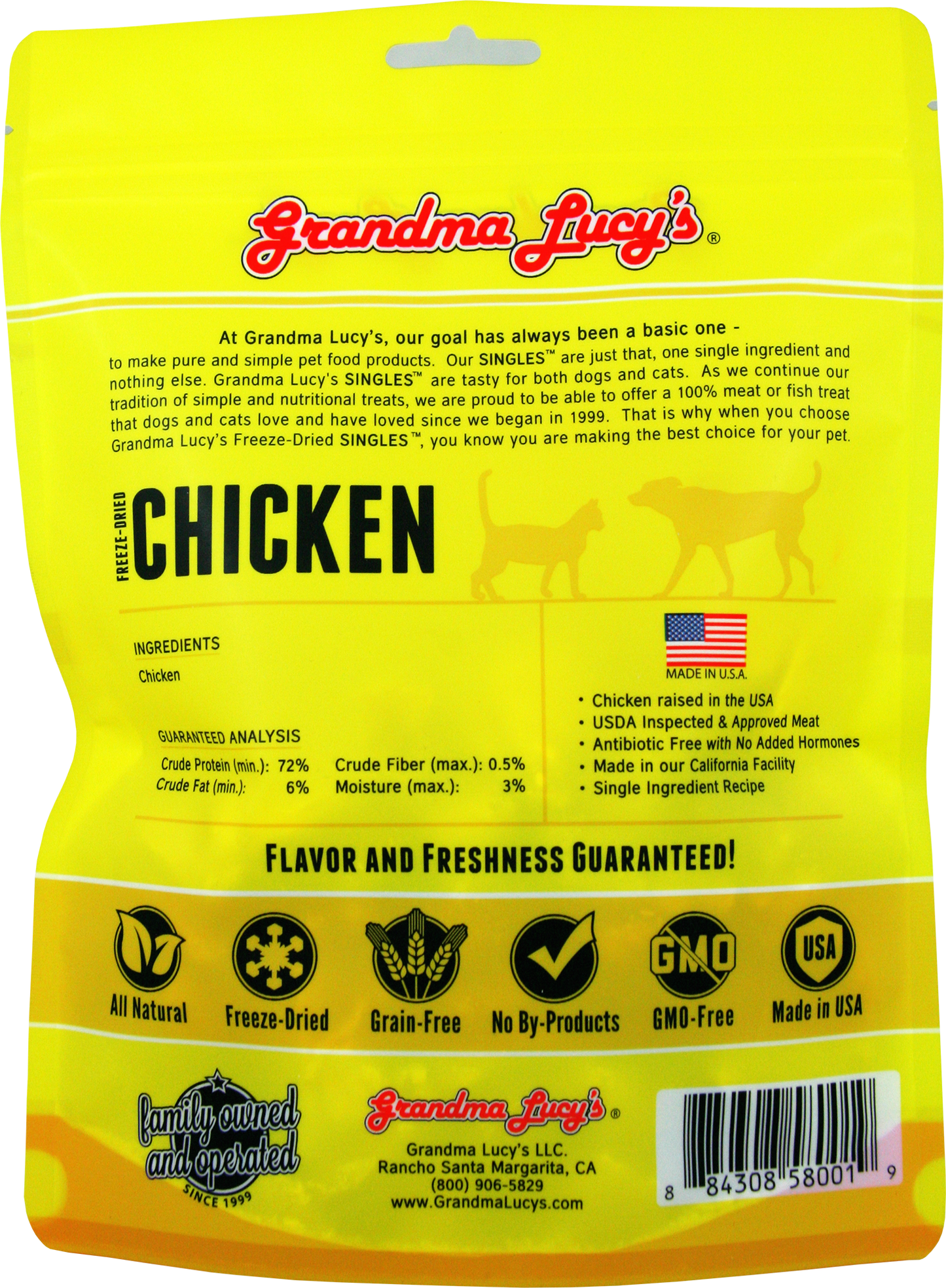 Grandma Lucy's Single Treats - Chicken 3.5oz