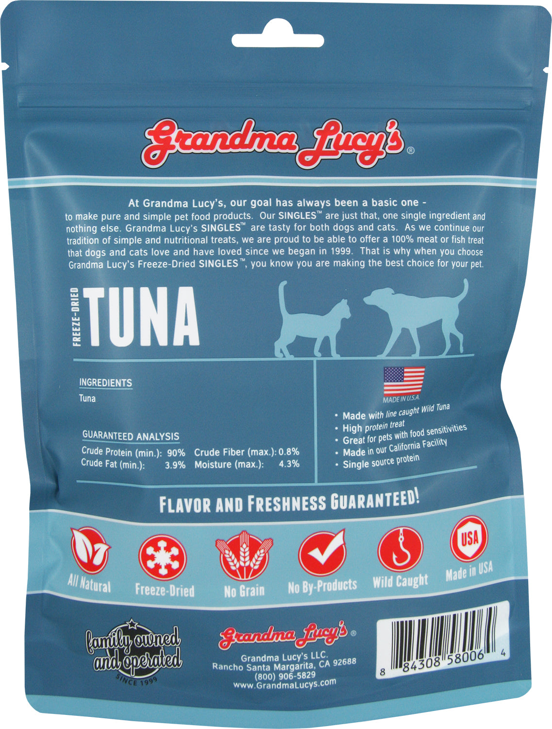 Grandma Lucy's Single Treats - Tuna 2oz